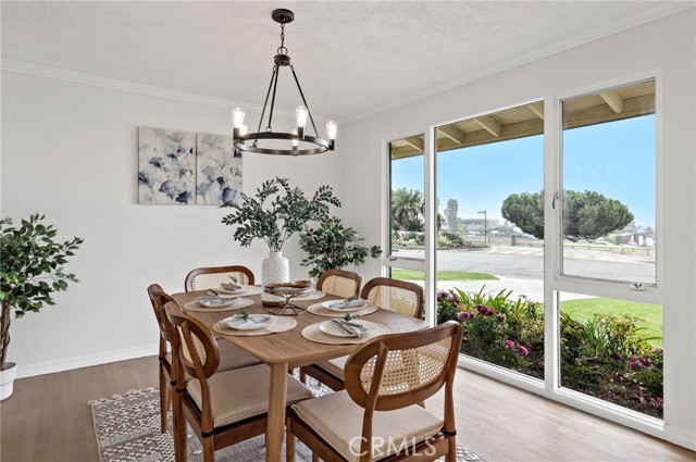 Dining room with a view