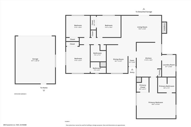 Detail Gallery Image 29 of 29 For 205 Suzanne Ln, Taft,  CA 93268 - 4 Beds | 2 Baths
