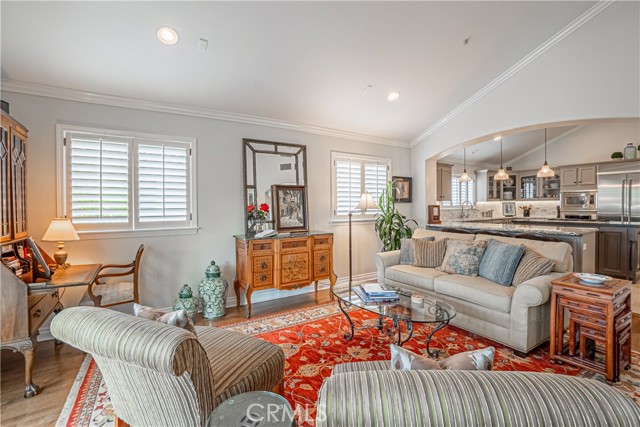 Living Room w/ High Ceilings