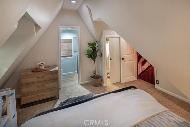 bathroom and closet to top floor bedroom