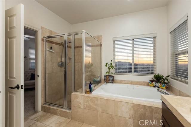 Soaking tub and view