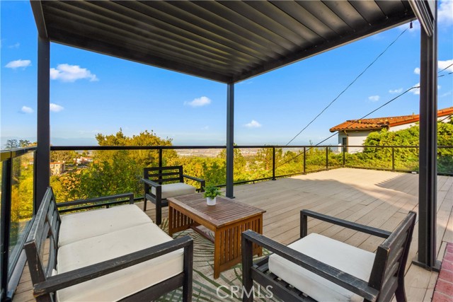 The spacious deck is an amazing setting for entertaining, lounging, and outdoor living.