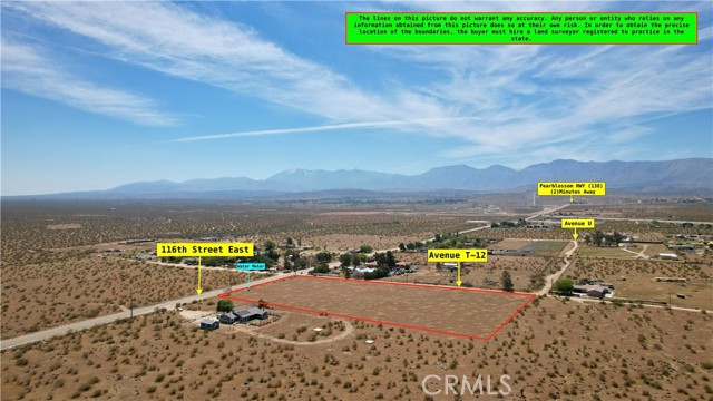 Detail Gallery Image 6 of 15 For 0 Corner of 116th Street East and Avenue T-12, Littlerock,  CA 93543 - – Beds | – Baths