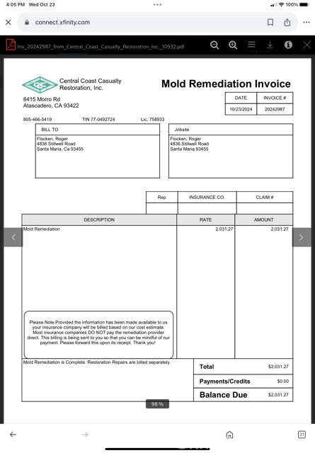 Mold Remidiation