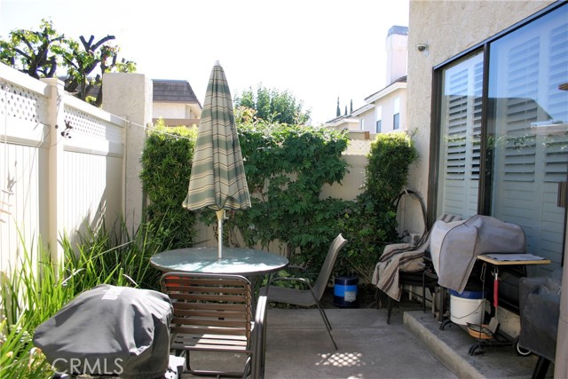 Private and lovely cemented patio perfect for barbeques