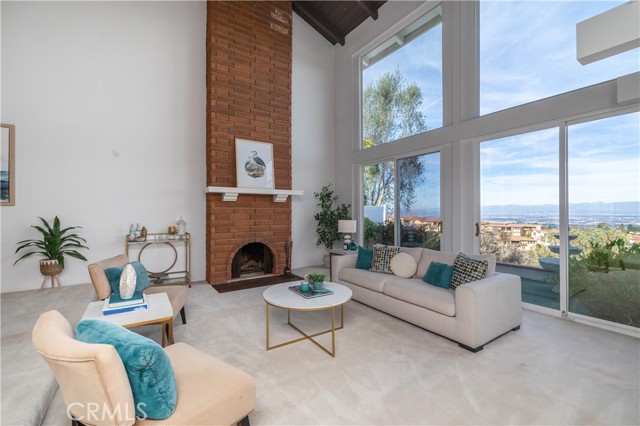 Spacious living area with a view