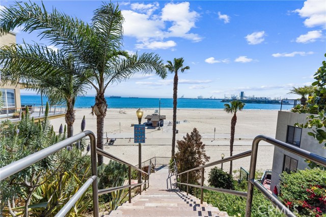 Walk down esperanza to ocean blvd and you go down these steps to the beach. What a great way to start your day or spend your weekends.
