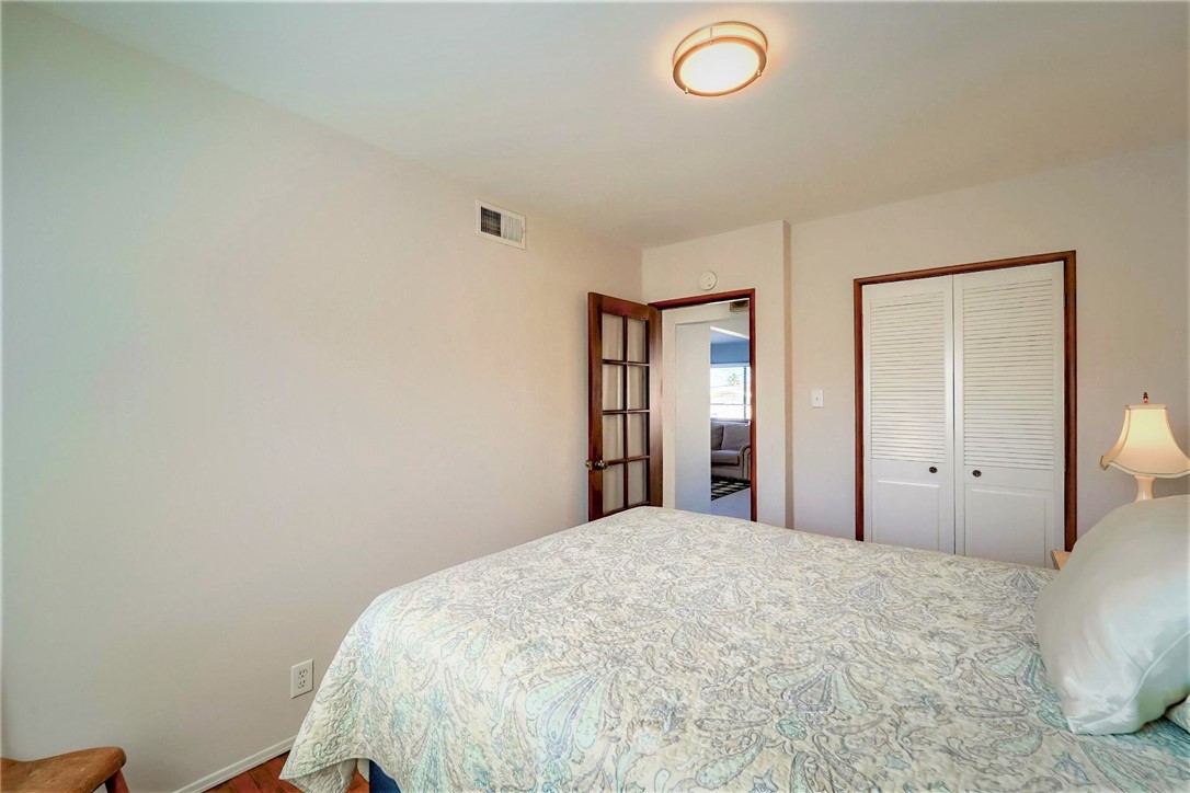 The third bedroom has a well sized closet and it adjoins the family room.