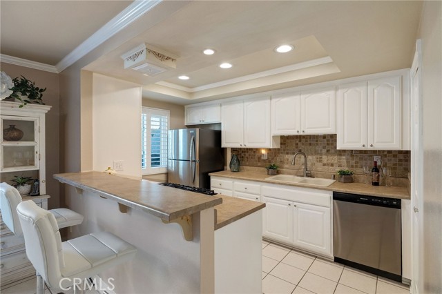 Freshly painted kitchen