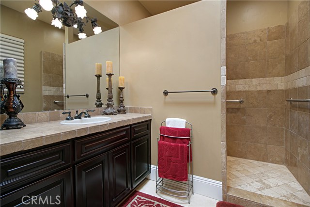 Downstairs bedroom suite bathroom.