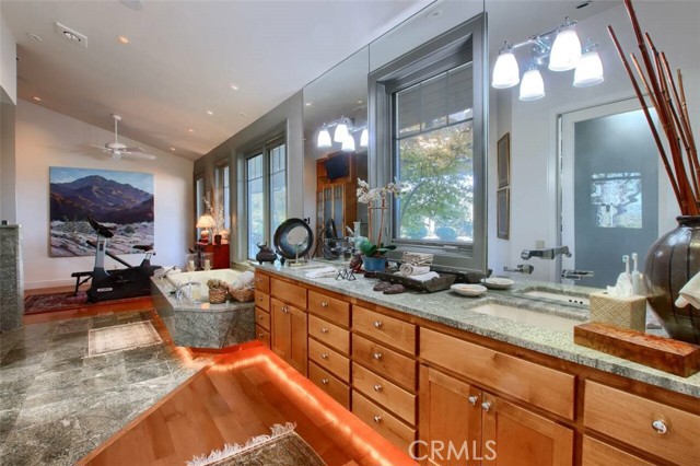 Master Bathroom + workout area