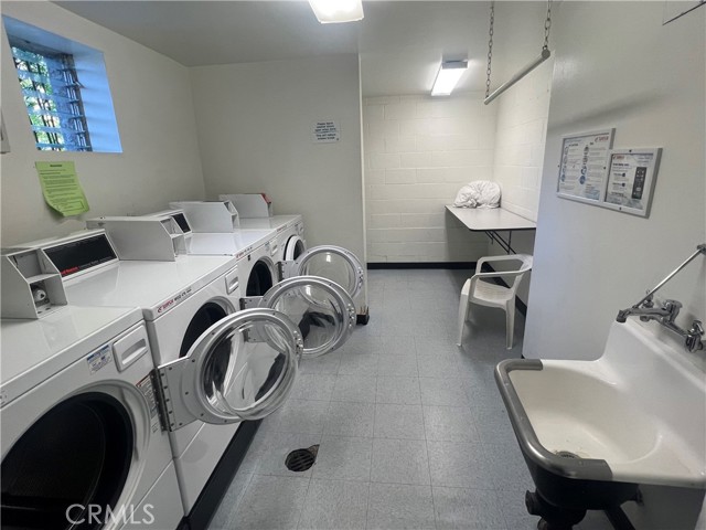 laundry room with a sink