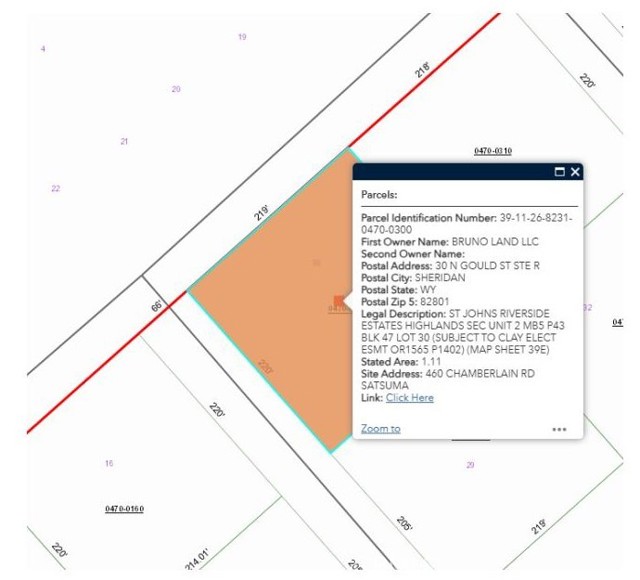 Listing Details for 460 Chamberlain Road, Outside Area Outside Ca, FL 32189