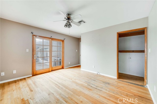 3rd Bedroom with French doors to outside deck