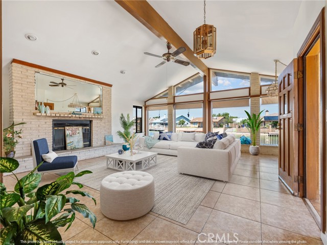 Furniture is virtual and not included.