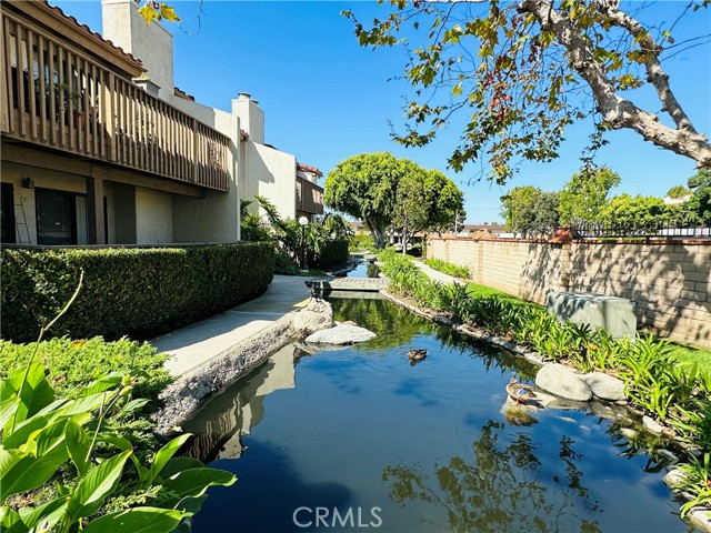 Beautiful stream-like in front of unit