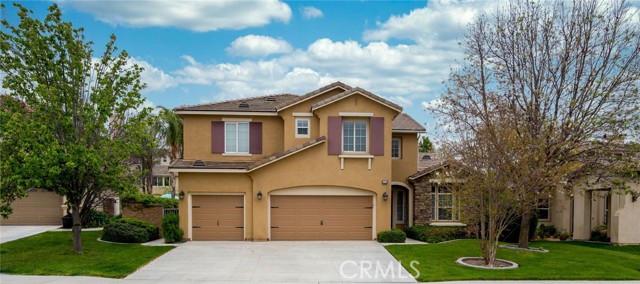 33913 Turtle Creek Street Temecula, California PREPARE TO BE IMPRESSED! This Stunning South Temecula classic has it all. With 4 bedrooms, 3.5 bath, PLUS a Bonus/Game room, PLUS a private office downstairs, is a perfect work from home option. The light and bright family room w/stone fireplace complements and is open to the updated white/grey kitchen with stainless steel appliances, glass tile backsplash, grey/black/white granite countertops, and large breakfast bar that seats 4-5. There is an eat in dining room as well as a formal dining space. Crown molding throughout the living room, family room and kitchen adds a beautifully finished touch! In addition, the private hall to a downstairs bedroom w/full bath is perfect for guests! 2 of the upstairs bedrooms are joined by a Jack 'n' Jill bath. The private and airy master suite offers a large soaker tub, dual sinks, private water closet, separate shower, and large walk-in closet! The Loft/bonus room/game room upstairs, has double door entry for additional living space, game room, playroom, theatre or whatever else you can dream up! Finished 3 car garage. Prepare to relax in your ultra-private-parklike back yard is surrounded by mature trees, a 3-year-old SPA to soak in, alumi-wood patio cover with fan, and plenty of room to entertain. This home sits steps away from the well-maintained community park and short walk to the gorgeous walking paths and hiking trails! Located in the Great Oak HS boundary, this community is only minutes away from Temecula's award-winning wine country, Old Town, and multiple golf courses! The LOW tax rate & HOA fees make this an exceptional home value! It won’t last!