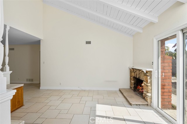 Enter family room from kitchen. This could also be an eating area.