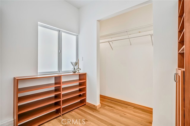 Large walk in closet in the Primary Suite.