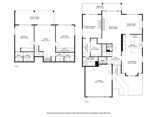 Floor plan with dimensions