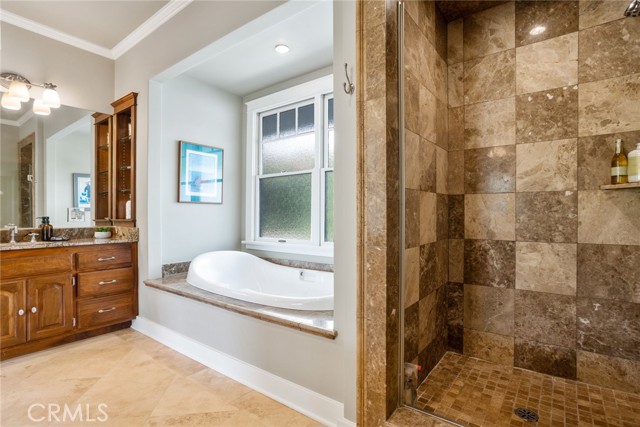 Primary Bathroom Soaking Tub & Separate Shower