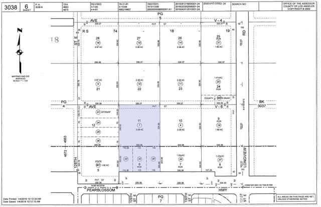 0 Pearblossom Hwy & 129th St E, Pearblossom, California 93553, ,Land,For Sale,0 Pearblossom Hwy & 129th St E,CRSR22247605