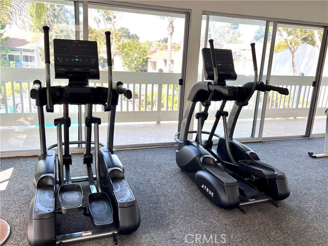 Gym inside the clubhouse.