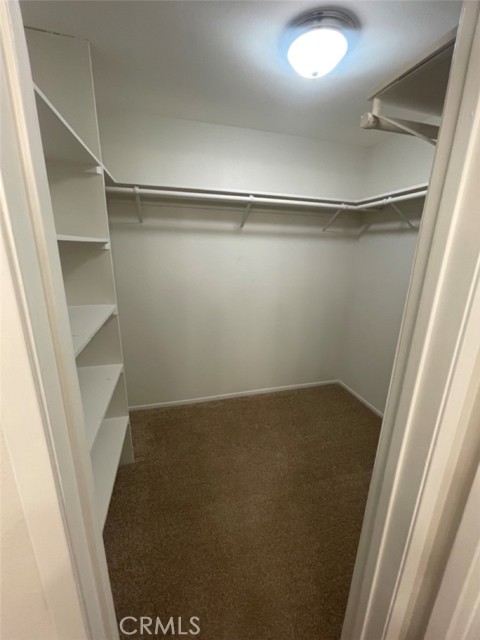 Walk-in closet in primary  bedroom