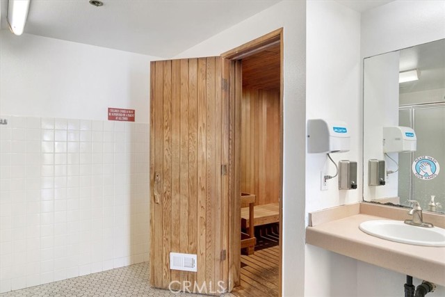 Entrance to sauna (shared)