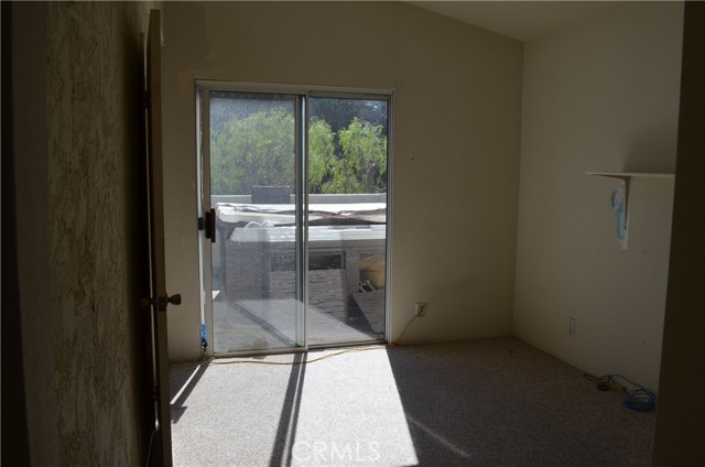 Bedroom with patio