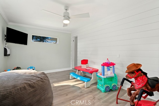 This added space was a previously open patio area. Makes a perfect playroom