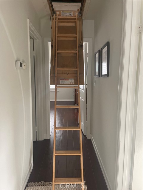 Seller added pull-down stairs to attic