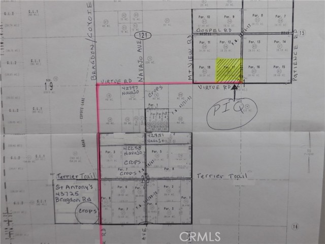 Detail Gallery Image 3 of 6 For 0 Virtue Rd, Newberry Springs,  CA 92365 - – Beds | – Baths