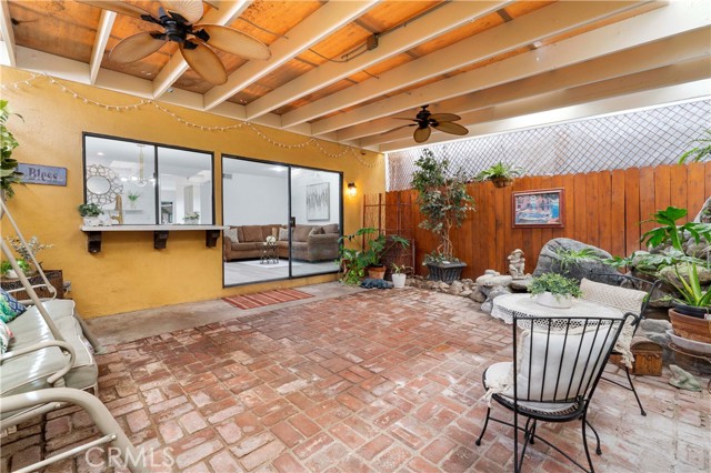 Private Patio off the Family Room