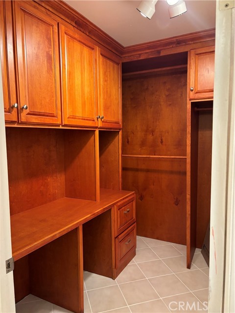 Custom closet and work space desk area