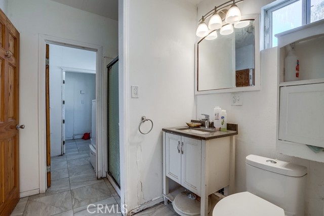 bathroom in garage