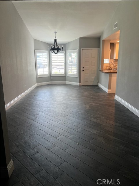 View to Dining Area, Modern Tile Flooring