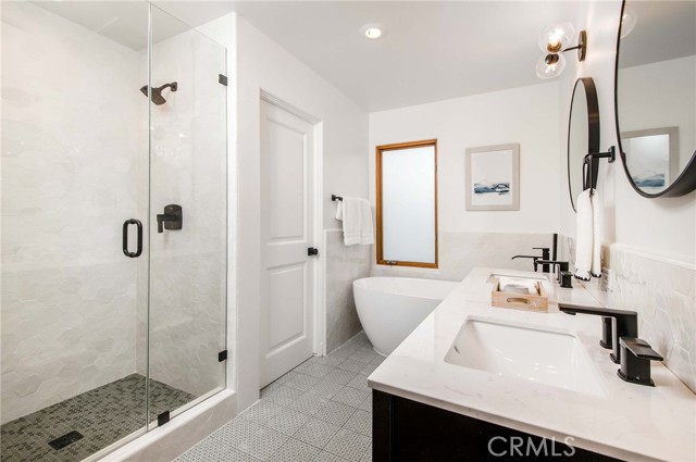 Primary bathroom suite remodeled in 2021.