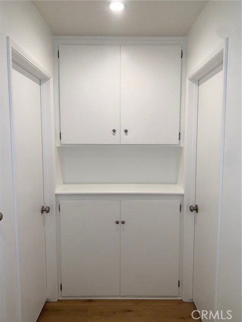 Cabinets in hallway