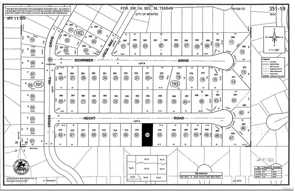 Detail Gallery Image 1 of 1 For 0 Aka Hecht Rd, Menifee,  CA 92587 - – Beds | – Baths