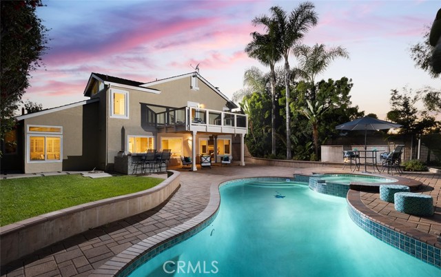 Private Backyard, Pool & Spa, Grass Areas and Ample Patios for Entertaining
