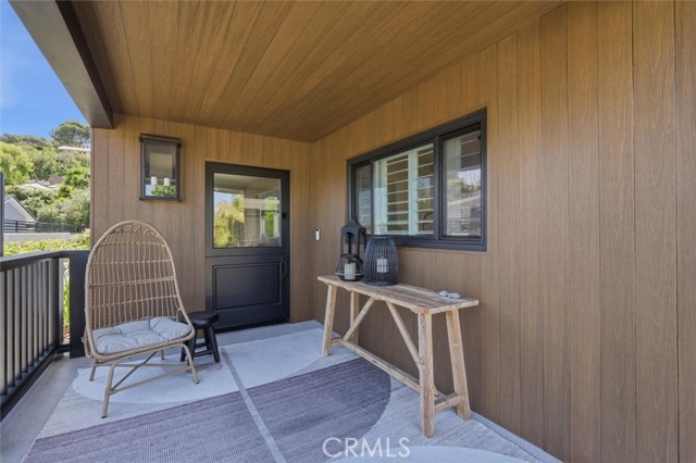 Newly designed porch and front door