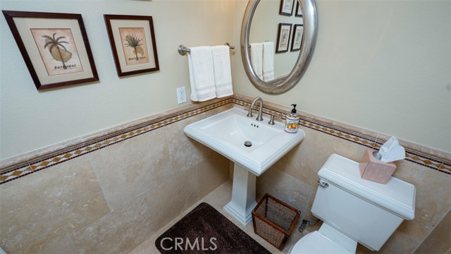 Remodeled powder room