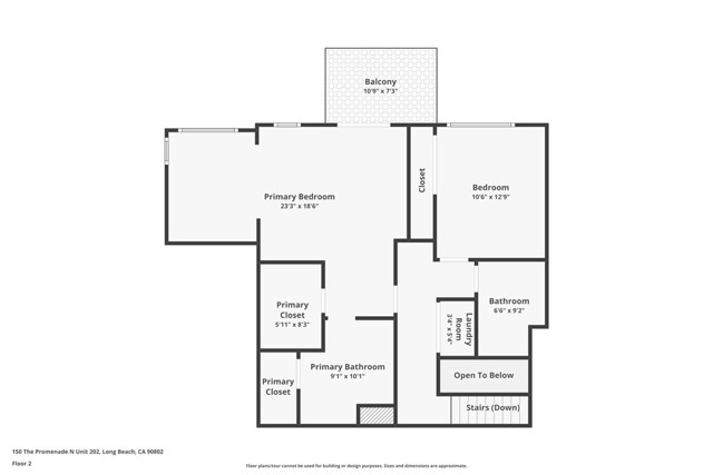 Detail Gallery Image 47 of 49 For 150 the Promenade #202,  Long Beach,  CA 90802 - 3 Beds | 3 Baths