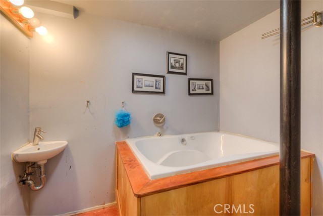 Downstairs bathroom with jetted tub