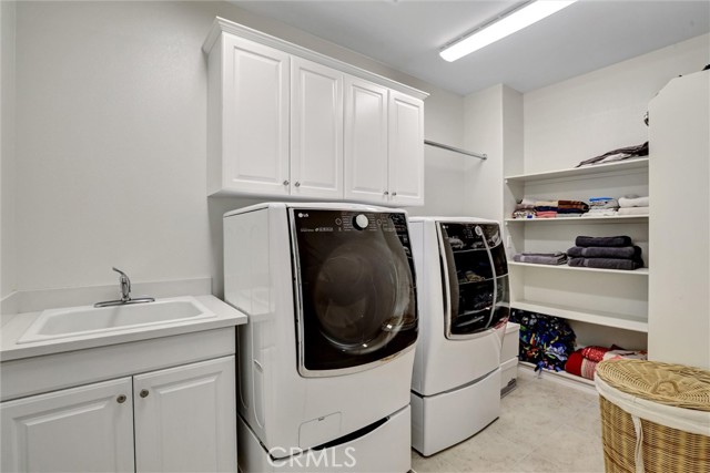 Upstairs laundry room