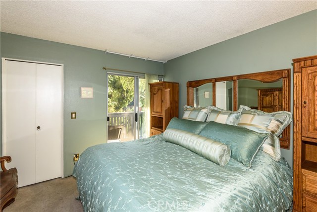 Bedroom with wonderful walk-in closet and balcony access.