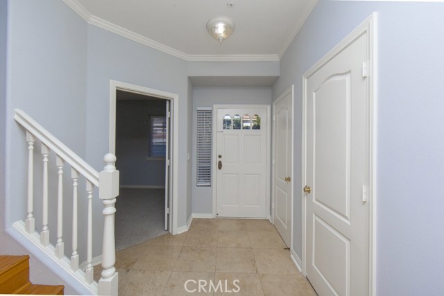 Entry area; two spacious storage closets