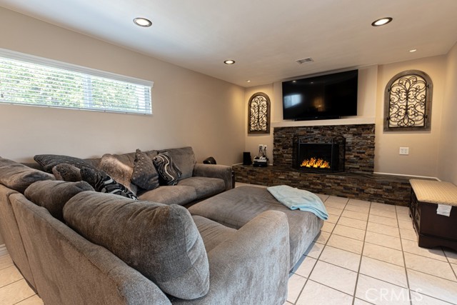 Den/Family room with gas fireplace