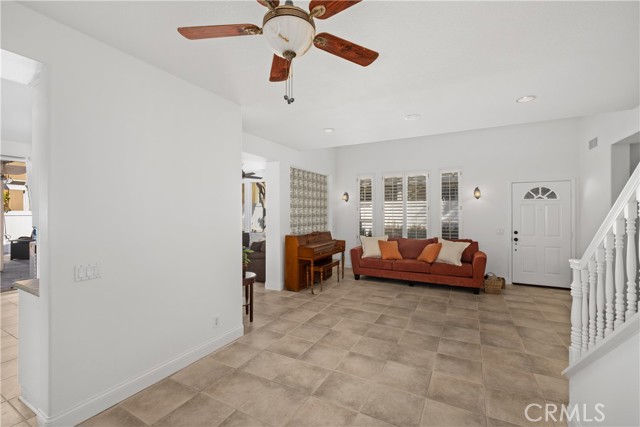 Living room from dining room area